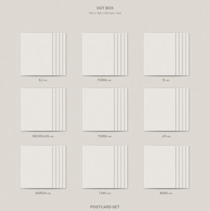 (PRE-ORDER 2026-09-08) &TEAM - Korea 2nd Mini Album [Mark on Me] SOLO Version (9 Versions) Set