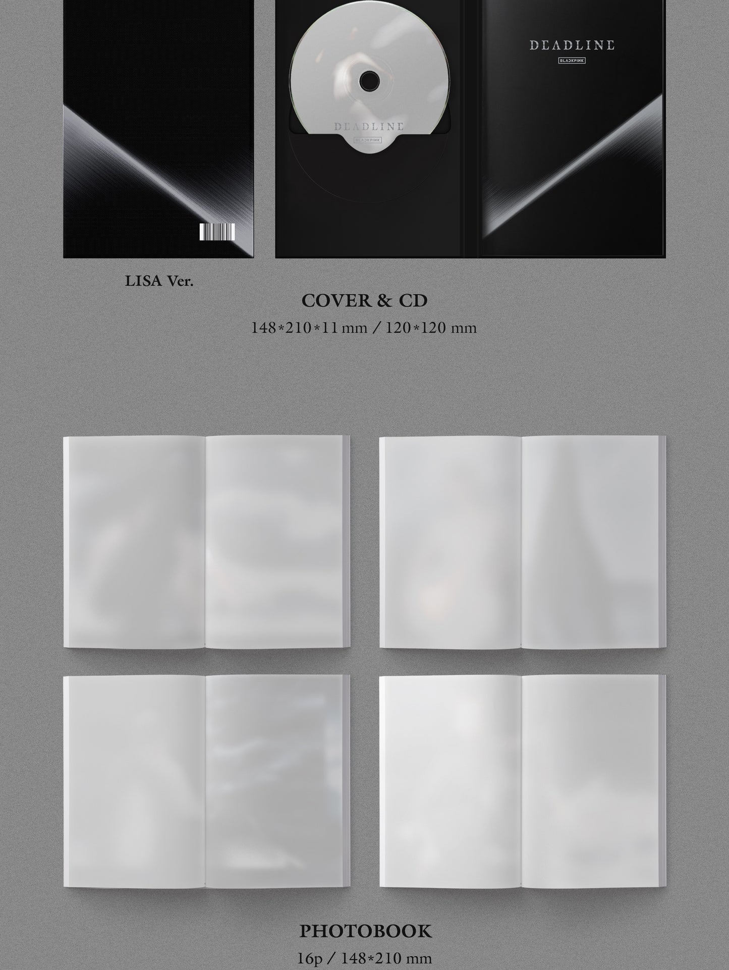 (PRE-ORDER 2026-03-13) BLACKPINK - 3rd Mini Album [DEADLINE] SILVER Version (Digipack Version)(4 Versions)(POB Included)