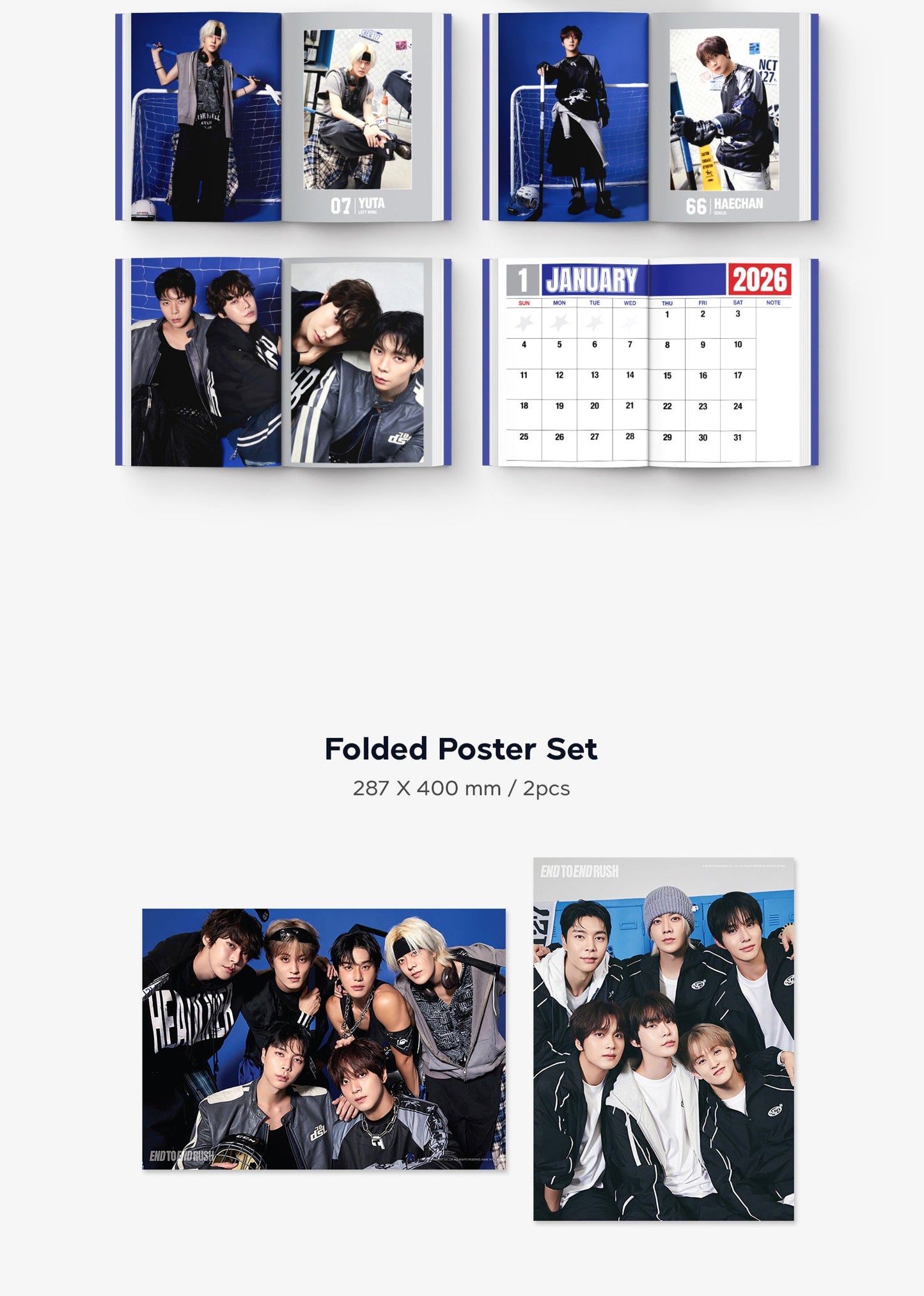 (PRE-ORDER 2025-12-26) NCT 127 - 2026 Season's Greetings (POB - Photocard Set + Removable Sticker)(💝 K-Towns 2026 Season's Greetings Event!)