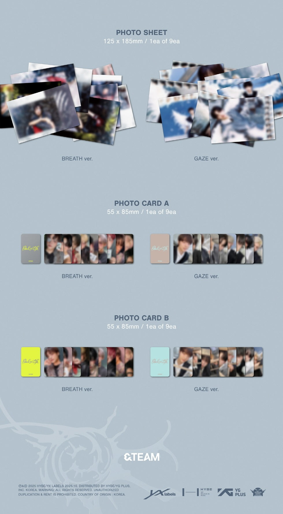 &TEAM - Korea 1st Mini Album [Back to Life] (2 Versions)(Weverse Shop POB Included).