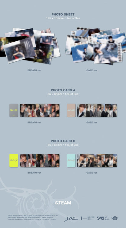 &TEAM - Korea 1st Mini Album [Back to Life] (2 Versions)(Weverse Shop POB Included).