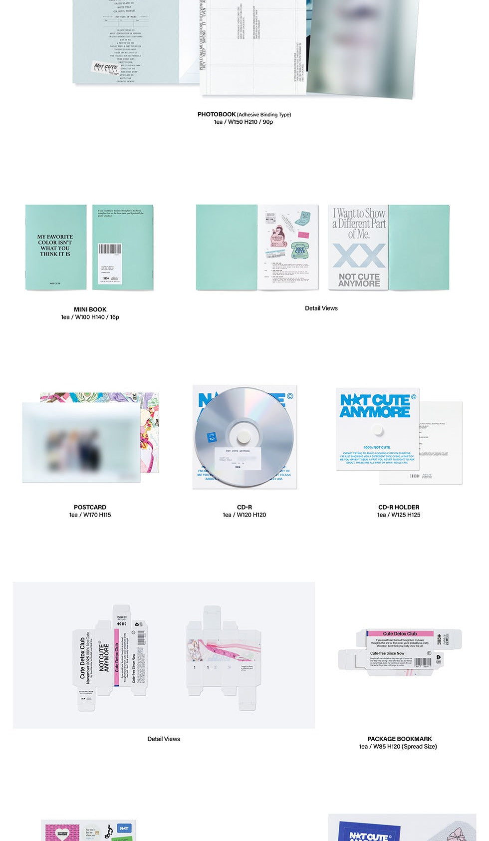 (PRE-ORDER 2025-11-24) ILLIT - 1st Single Album [NOT CUTE ANYMORE] (2 Versions) Set (POB - Photocard 2ea Included - Pre-order only)