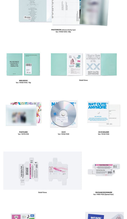 (PRE-ORDER 2025-11-24) ILLIT - 1st Single Album [NOT CUTE ANYMORE] (2 Versions) Set (POB - Photocard 2ea Included - Pre-order only)