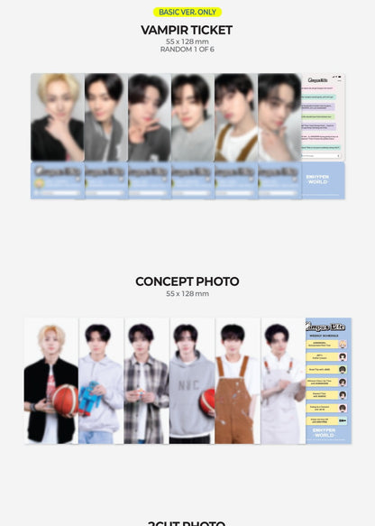 ENHYPEN - World Coupon Card Collection [CAMPUS LIFE] (2 Versions)
