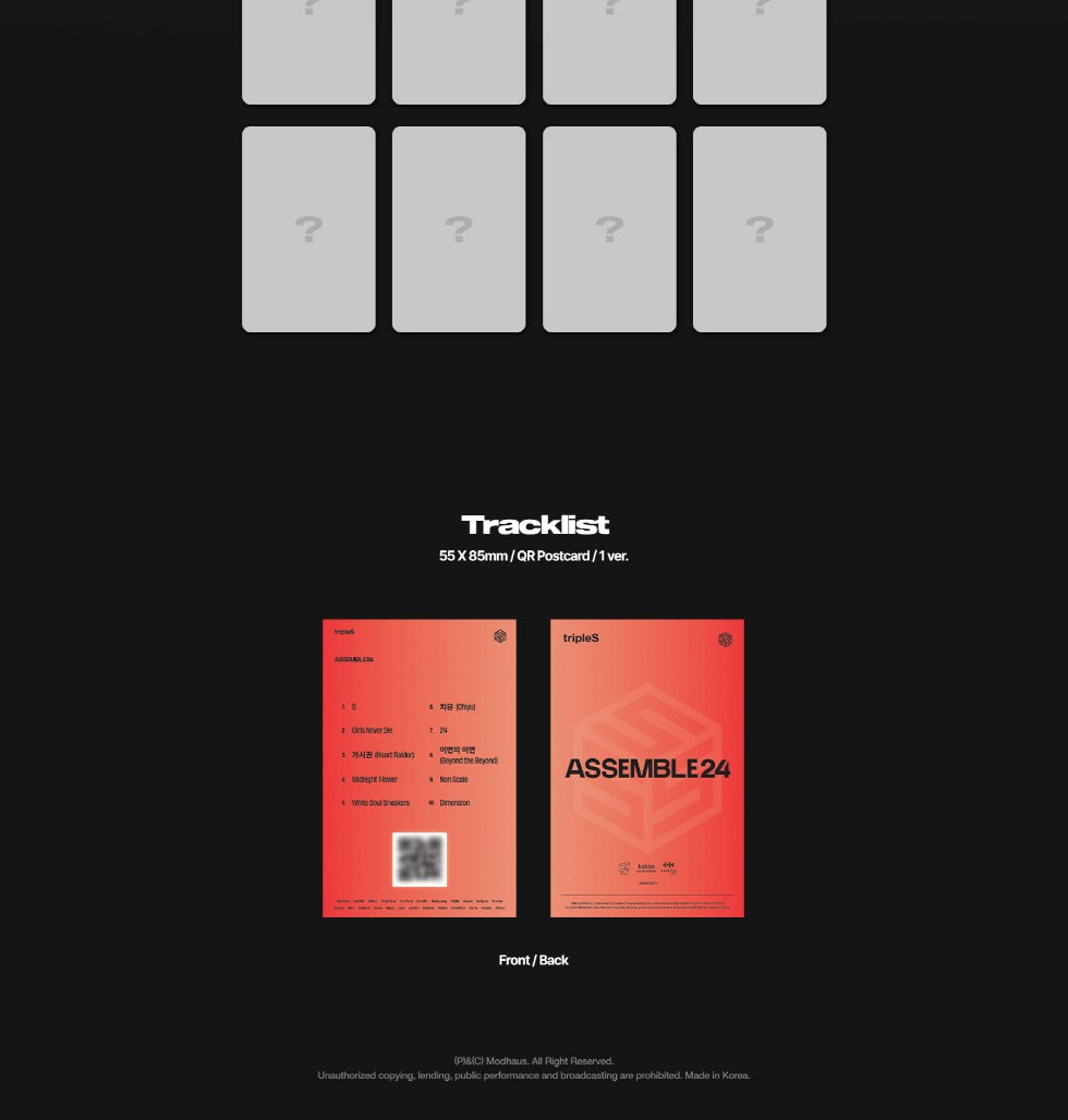 tripleS - 1st Album ASSEMBLE24 Objekt Music Album ver 3.