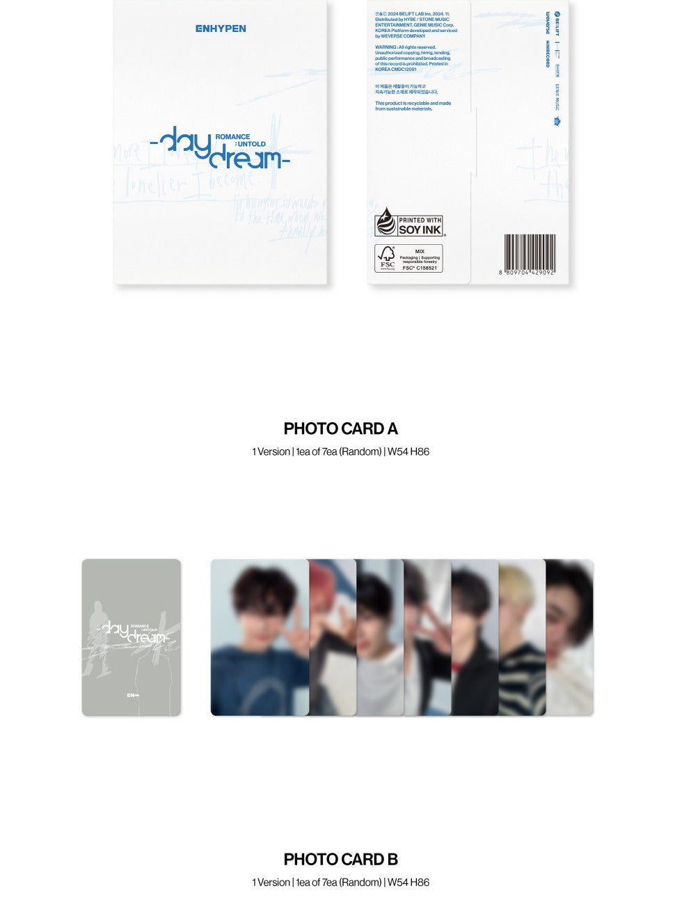 ENHYPEN - 2nd Album Repackage ROMANCE : UNTOLD - daydream Weverse