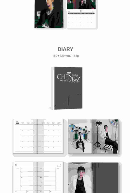 Chen (EXO) - 2025 Season's Greetings Chen's Chennel ON & OFF (POB - 1 Photocard included with K-Towns Season's Greetings Event)(1 Left).