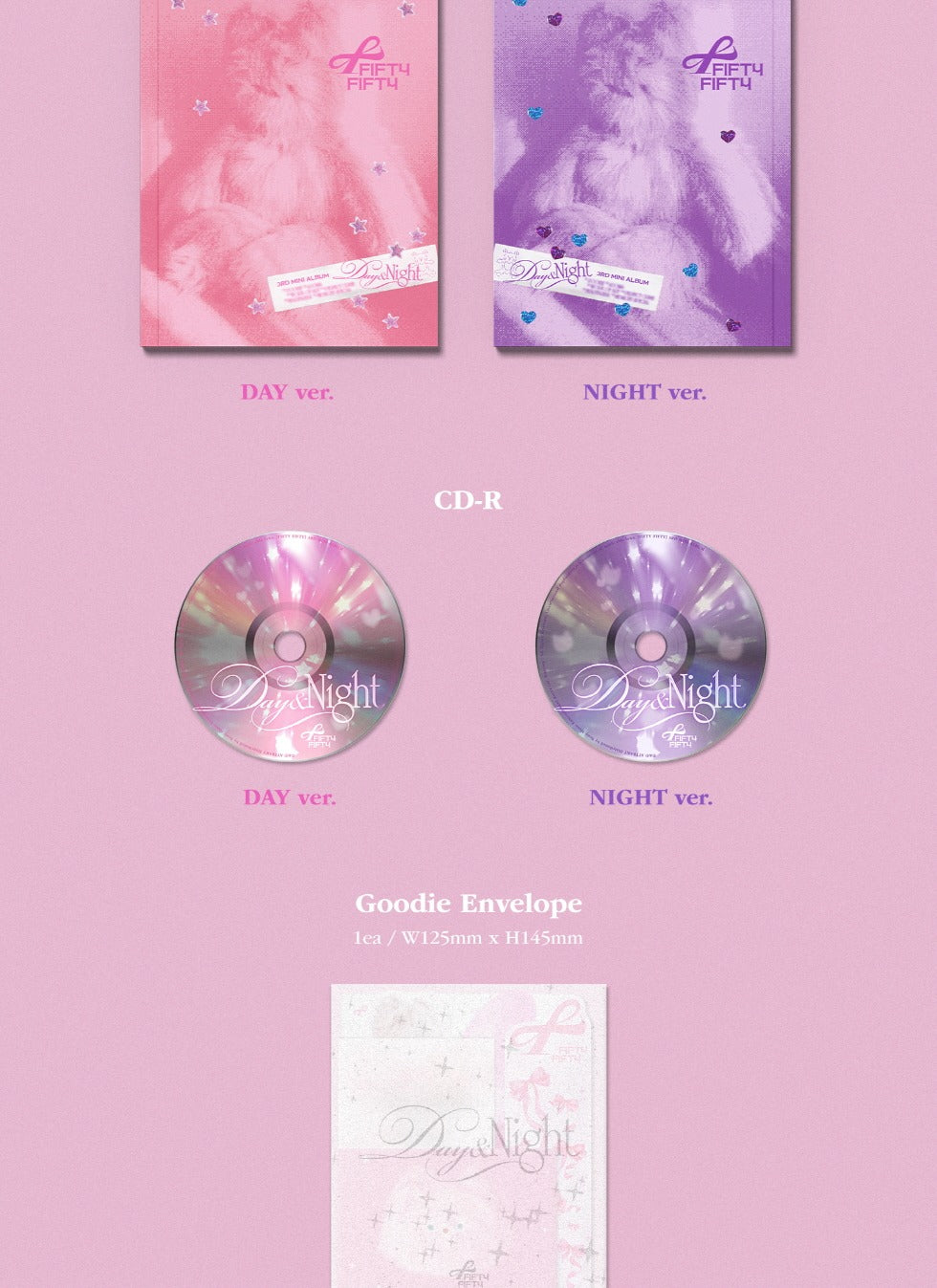 FIFTY FIFTY - 3rd Mini Album [Day & Night] (2 Versions).