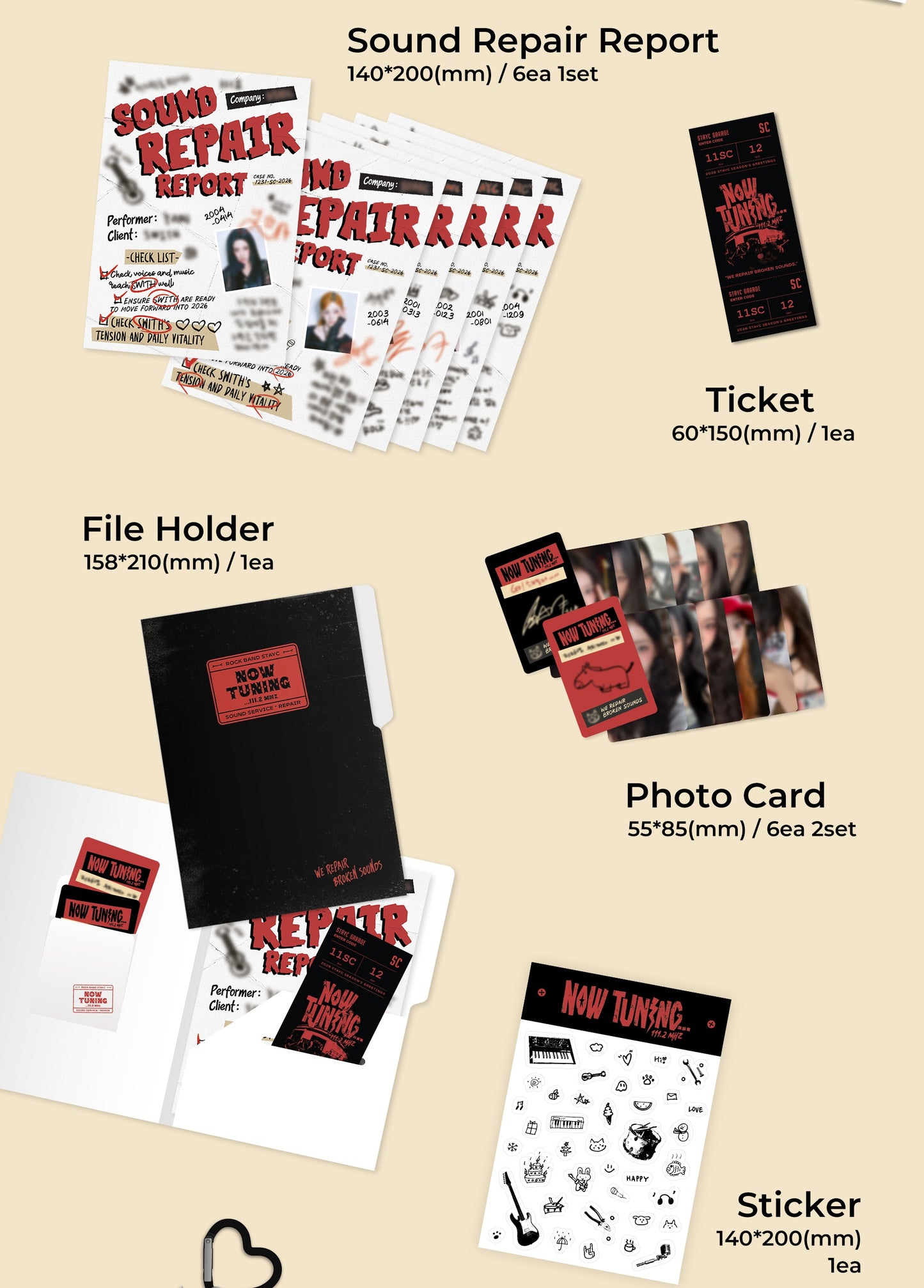 (PRE-ORDER 2025-12-24) STAYC - 2026 Season's Greetings [NOW TUNING… 111.2MHz] (POB - Photocard 1ea)(💝 K-Towns 2026 Season's Greetings Event!)