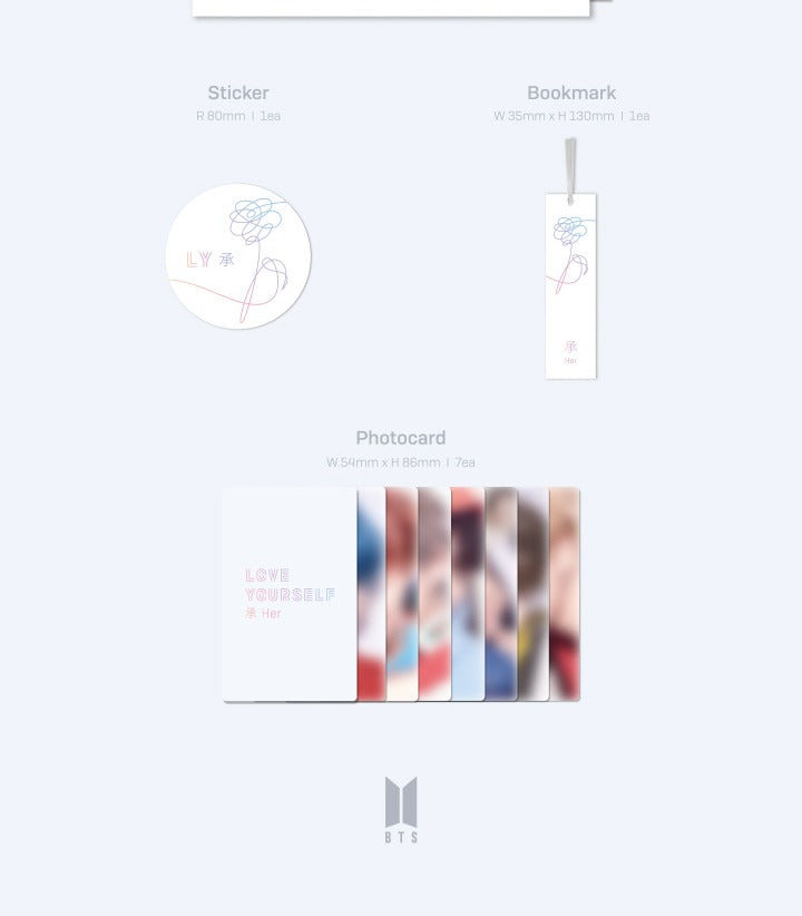 BTS - 5th Mini Album [LOVE YOURSELF 承 'HER'] LP Vinyl Version