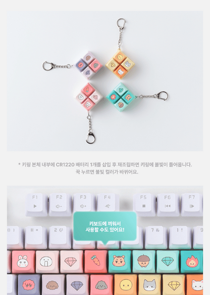 SHINee - Official MD [SHINee WORLD 7 E.S.S.A.Y] Keycap Keyring (4 Versions)