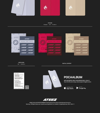 ATEEZ - 11th Mini Album GOLDEN HOUR: Part.2 POCAALBUM Version (3 Versions).
