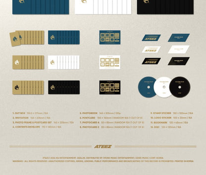 ATEEZ 10th Mini Album GOLDEN HOUR Part. 1 (3 Versions).