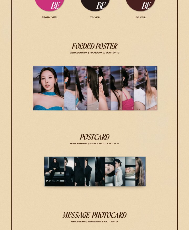 TWICE 12th Mini Album READY TO BE, 3 VERSIONS.