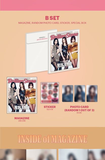 Rolling Stone Korea - Special Edition [Time to PLAY MISAMO] B Set (Magazine).