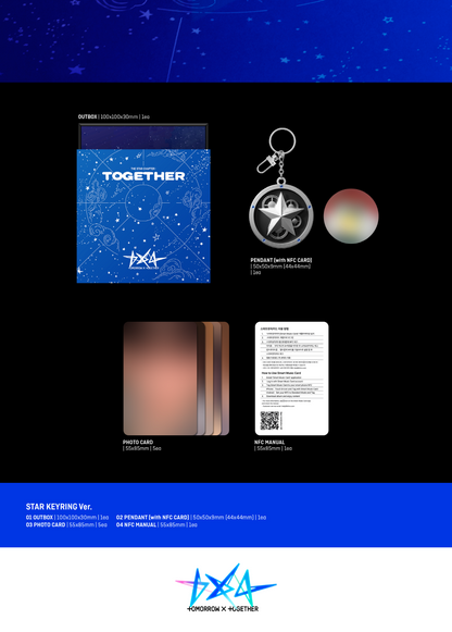 TOMORROW X TOGETHER (TXT) - [THE STAR CHAPTER: TOGETHER] Star Keyring Version