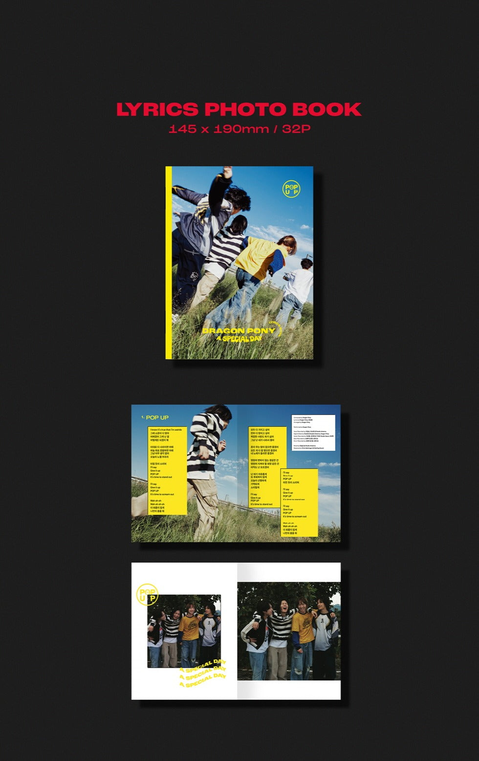 Dragon Pony - 1st  EP Album [POP UP] Photobook Version.