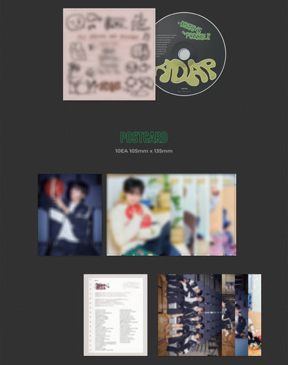 (PRE-ORDER 2026-11-06) ADAP 에이댑 - 1st Mini Album [ALL DREAMS ARE POSSIBLE]