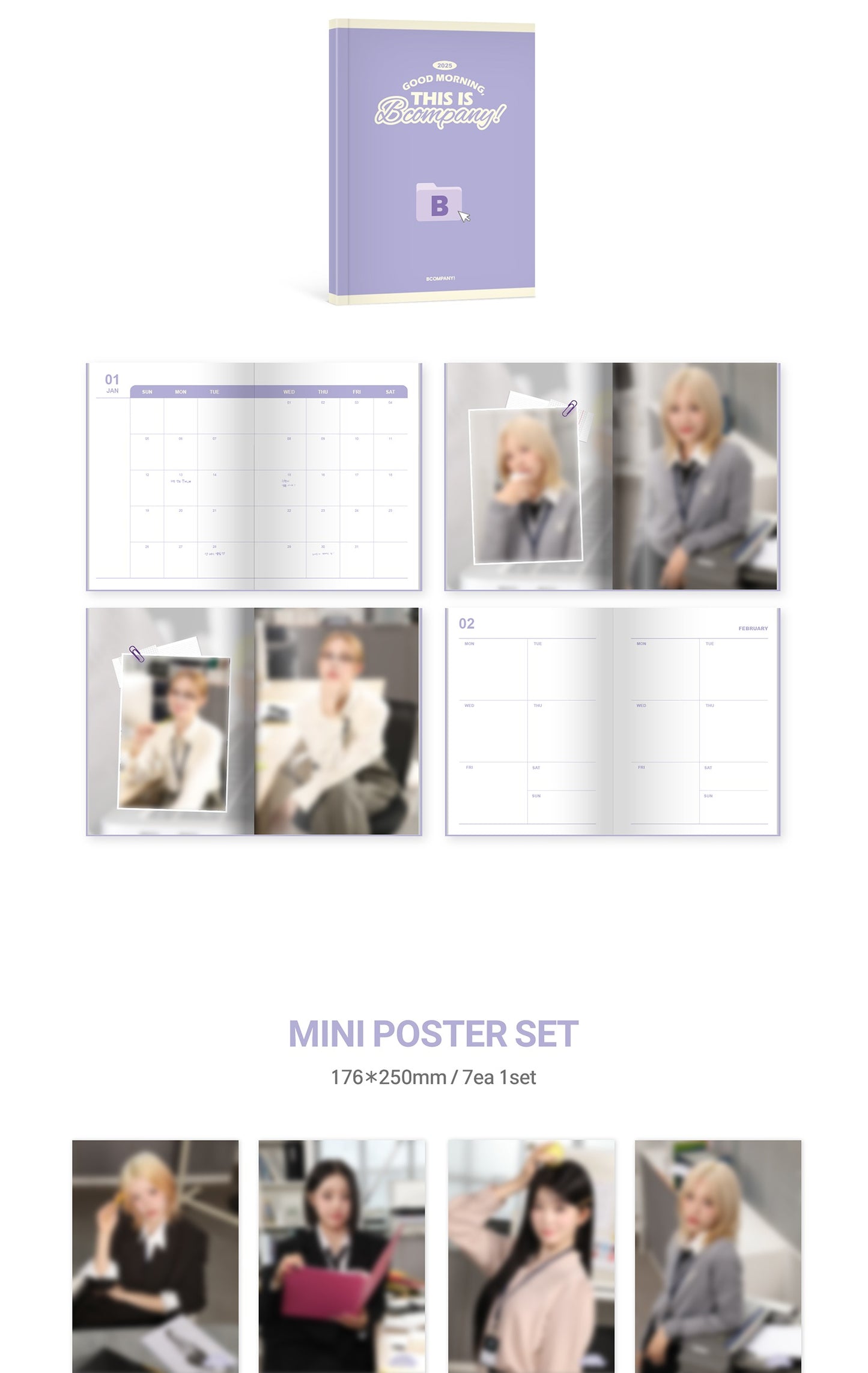 Billlie - 2025 Season's Greetings 'Good Morning, This is Bcompany!' (POB - Photocard Set Included with K-Towns Season's Greetings Event)(2 Left).
