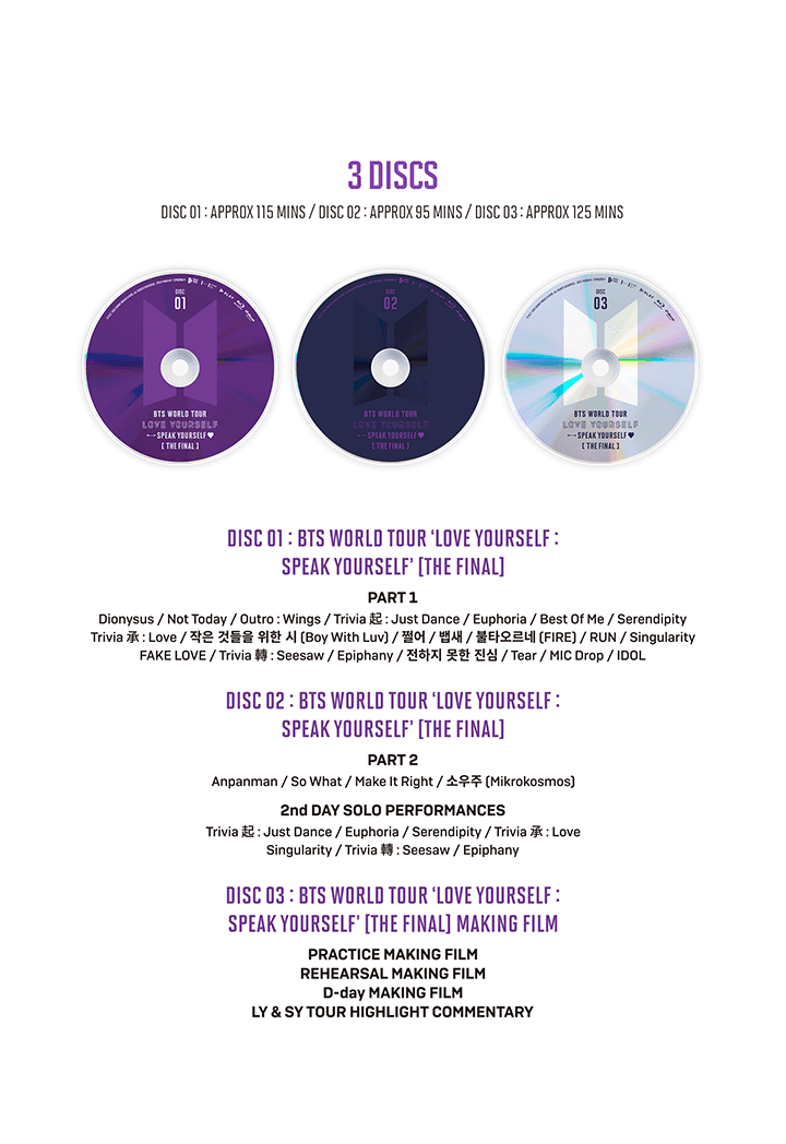BTS - [BTS WORLD TOUR - LOVE YOURSELF : SPEAK YOURSELF THE FINAL] Blu-ray Version
