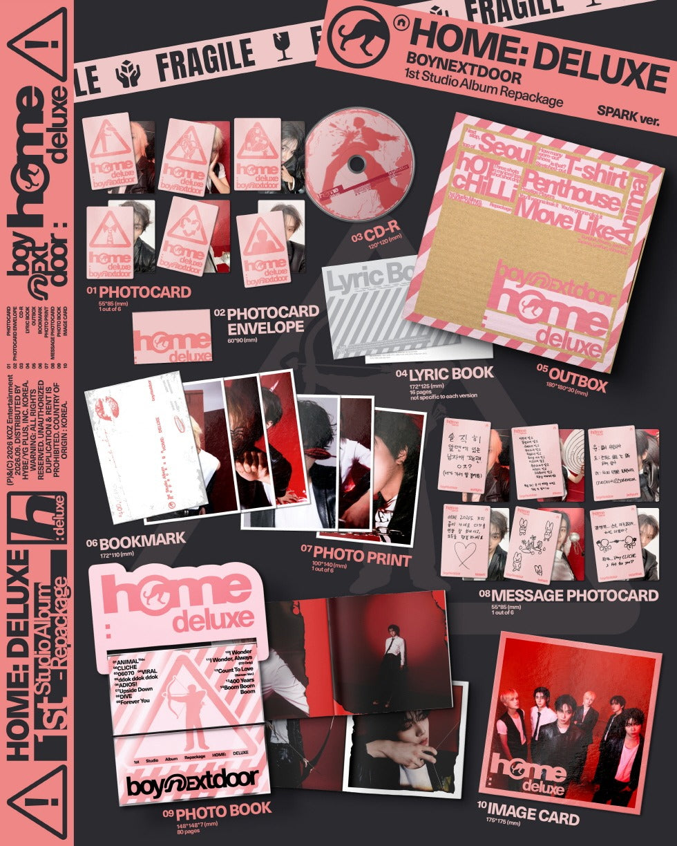 BOYNEXTDOOR - 1st Studio Album Repackage [HOME: DELUXE](3 Versions)(🎁POB Option available)