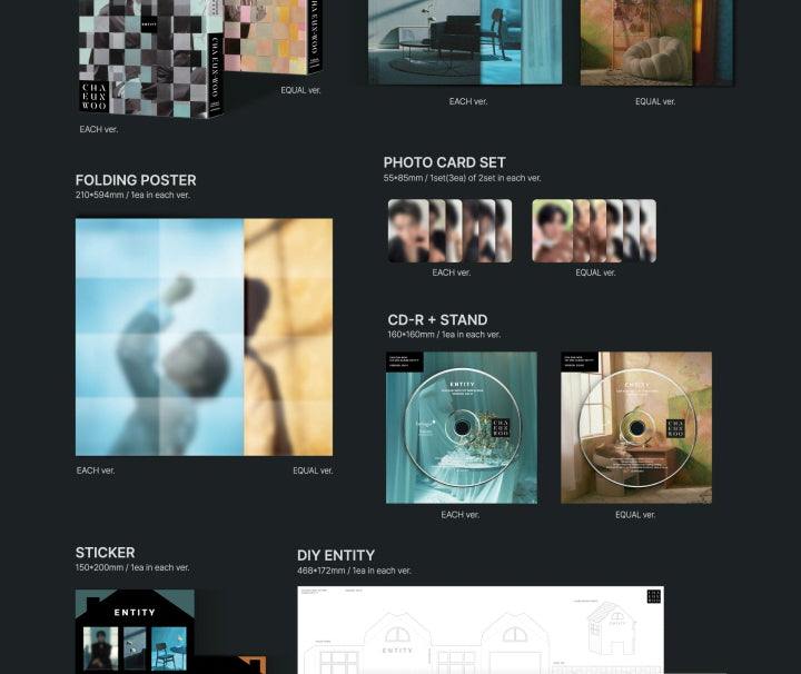 Cha Eun Woo 1st Mini Album Entity (2 Versions) – K-Towns