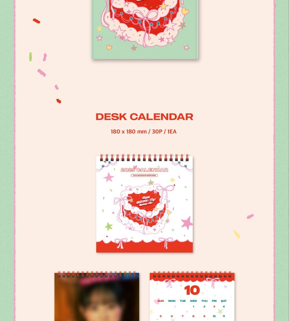 CHUU - 2025 Season's Greetings [Happy CHUU's Day! Celebrate Me!] (POB - 1 Photocard with K-Towns Season's Greetings Event)(1 Left).