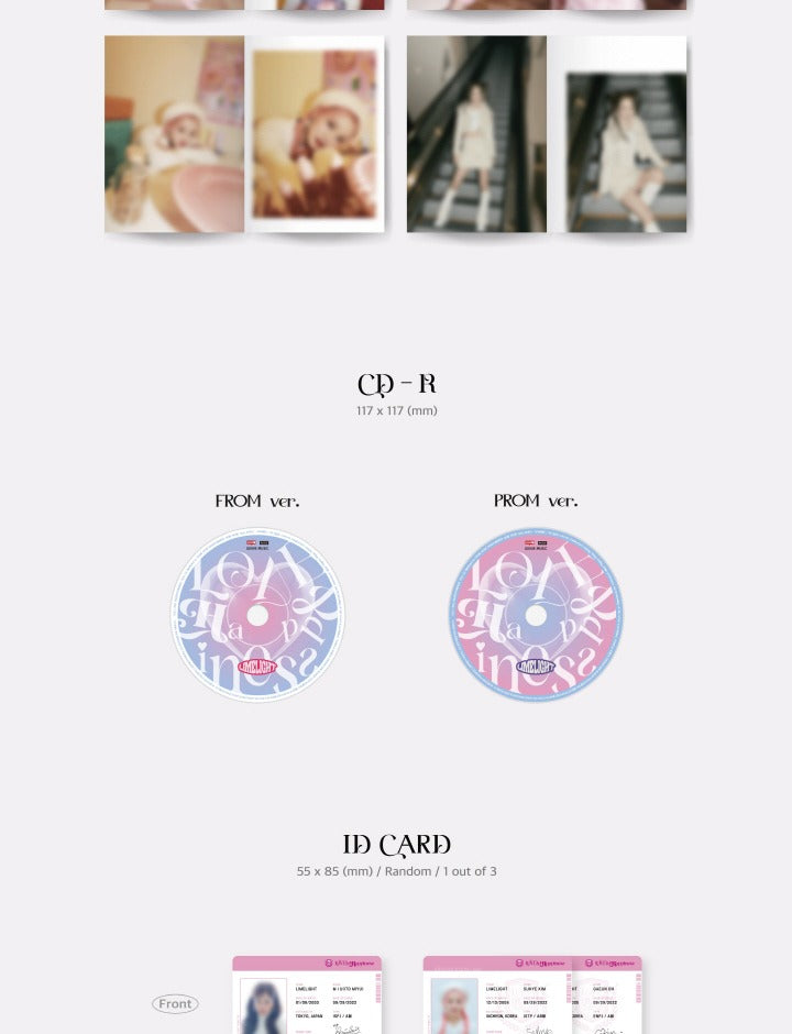 CD LIMELIGHT - DEBUT EP LOVE & HAPPINESS Con Photobook E Card Random - Foto 6