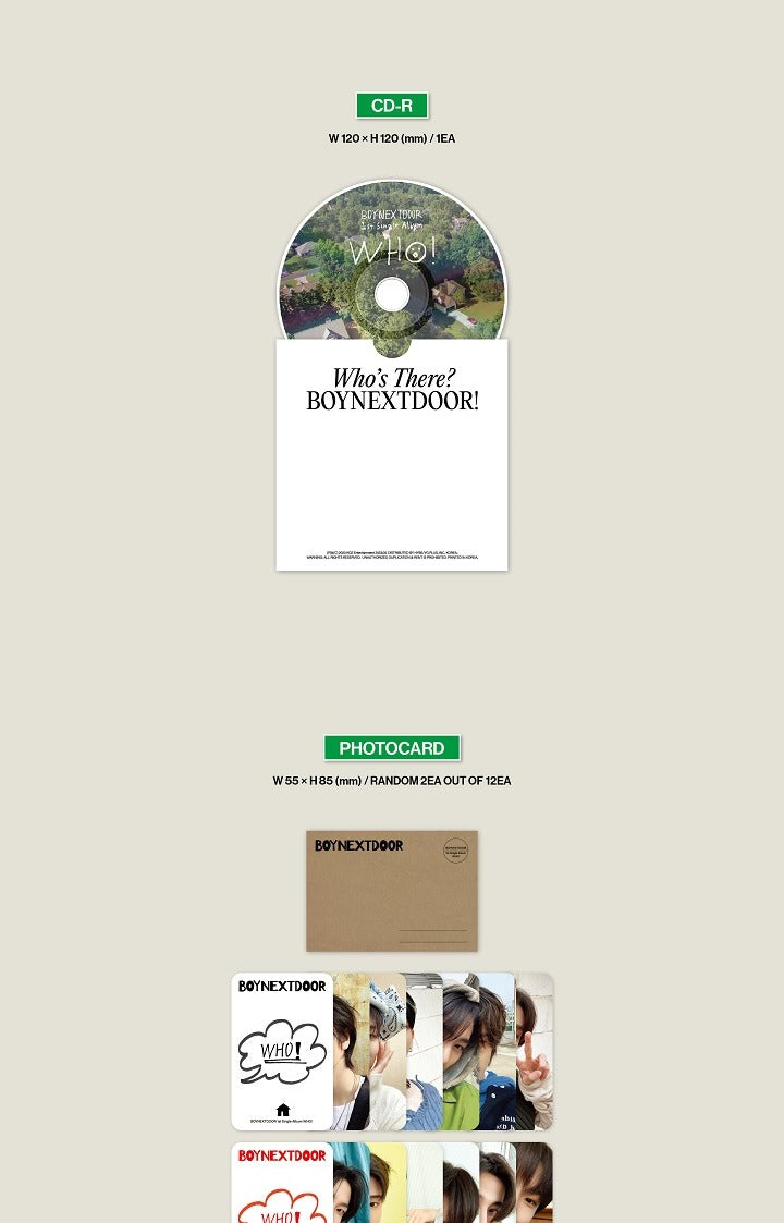 BoyNextDoor - 1st Single Album [WHO!] (2 Versions). – K-Towns