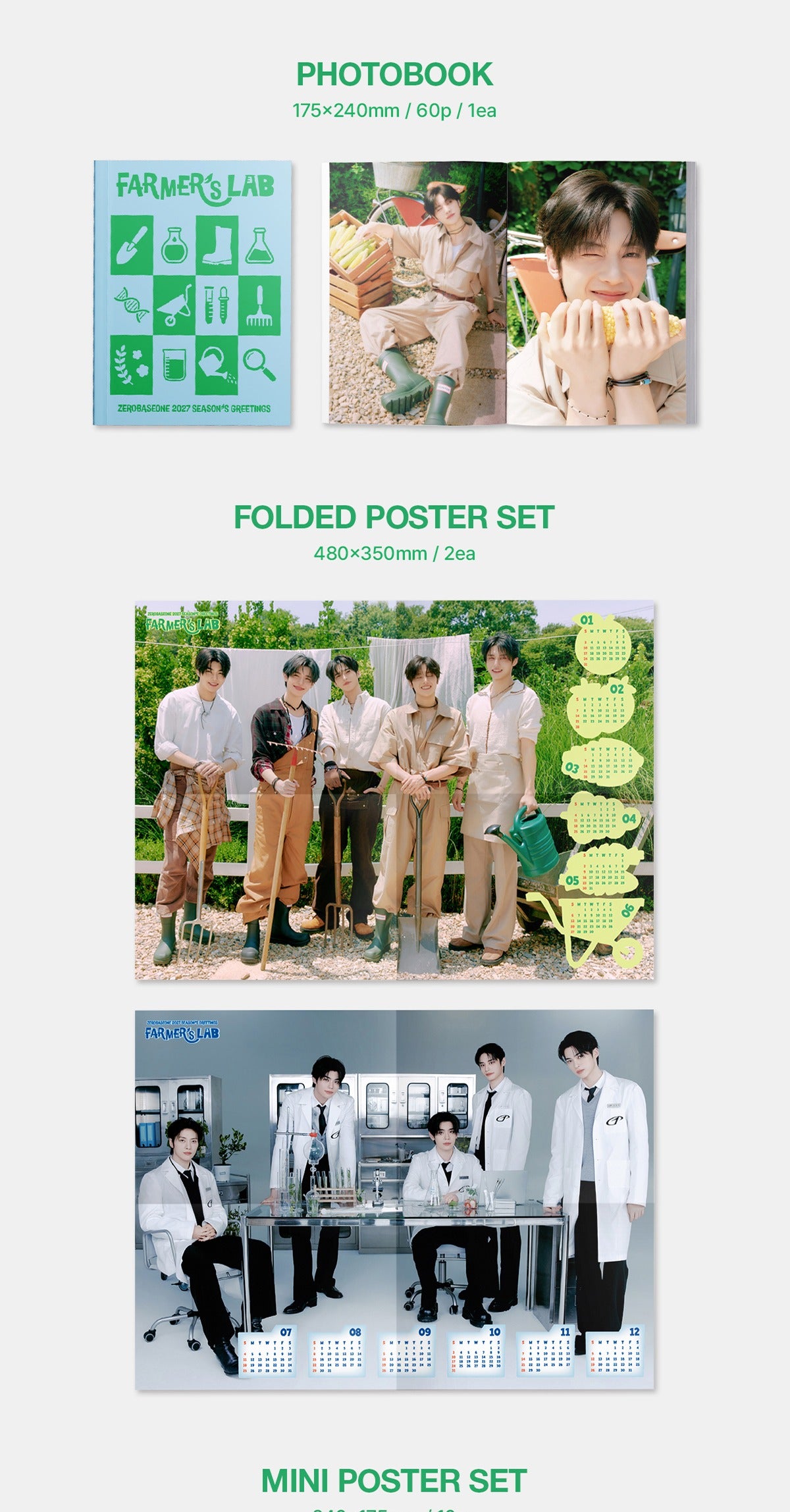 (PRE-ORDER 2026-12-18) Zerobaseone - 2027 Season's Greetings [FARMER'S LAB](🎁POB Included - Pre-order only)