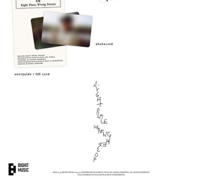 RM (BTS) - [Right Place, Wrong Person] Weverse Albums Version.