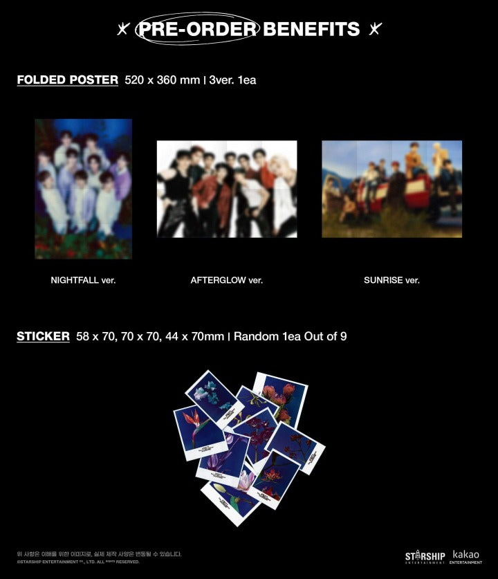 Cravity 7th Mini Album Evershine (3 Version).