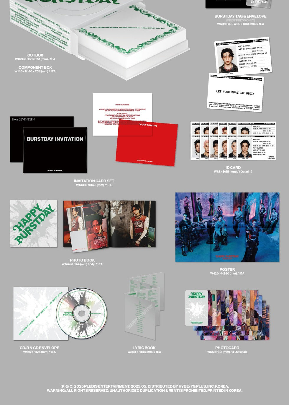 K-POP・アジア SEVENTEEN HAPPY BURSTDAY SEVENTEEN - 5th Album [HAPPY BURSTDA] KiT Version – K-Towns