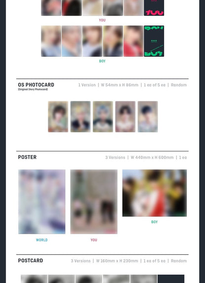 TOMORROW X TOGETHER (TXT) - 2ND ALBUM [THE CHAOS CHAPTER - FREEZE] (3 versions).
