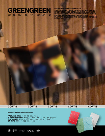 (PRE-ORDER 2026-05-04) CORTIS - The 2nd EP [GREENGREEN] Weverse Albums Version (4 Versions) Random 1ea (Weverse Shop POB Included)