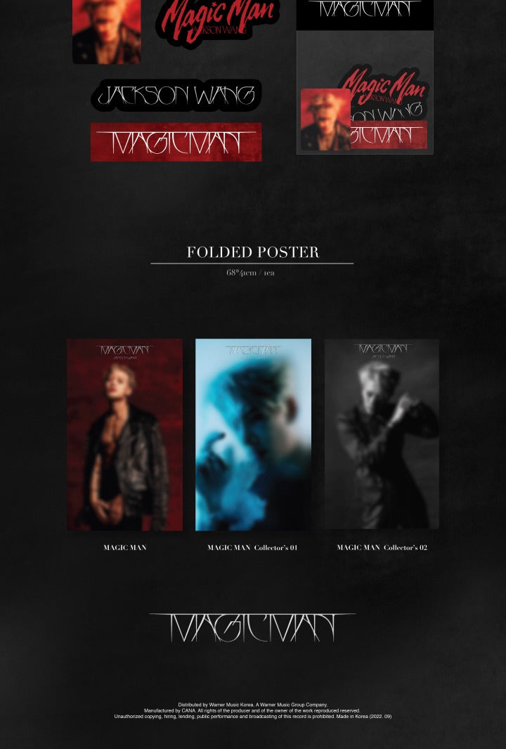 Jackson Wang (GOT7) - [MAGIC MAN] (3 Versions)(RESTOCK 2026-05-11
