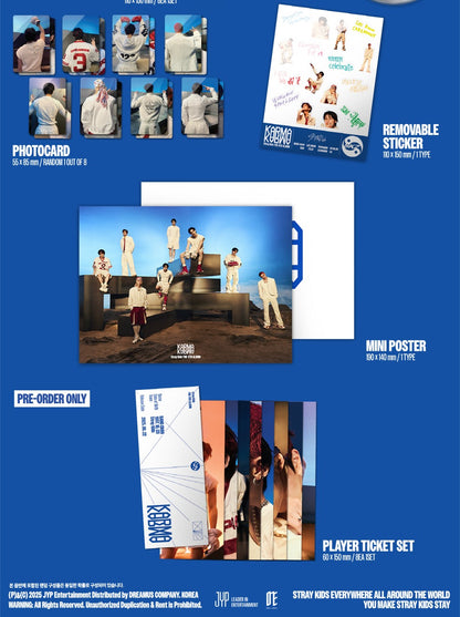 (PRE-ORDER 2025-08-22) Stray Kids - 4th Full Album [KARMA] (2 Versions) Set (POB Photocard 2ea Included)