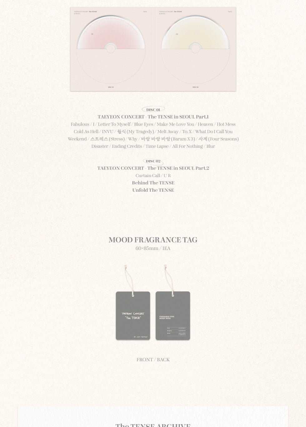 (PRE-ORDER 2025-10-31) Taeyeon - [CONCERT The TENSE Memory Box] Blu-ray Version.