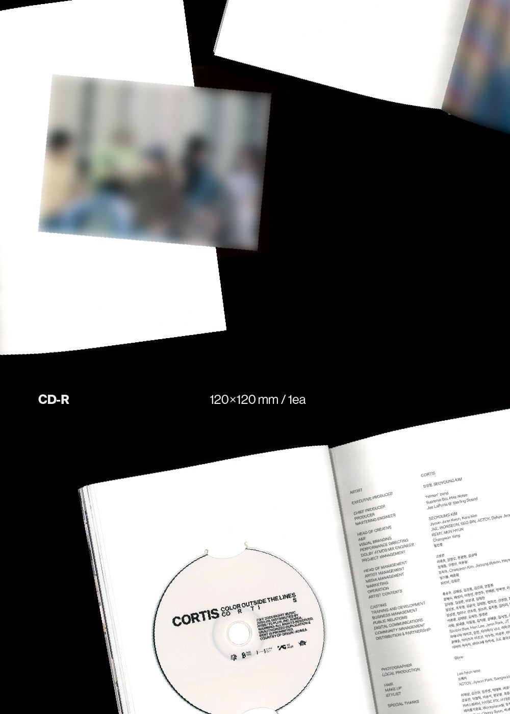(PRE-ORDER 2025-09-08) CORTIS - The 1st EP [COLOR OUTSIDE THE LINES] (3 Versions) Random 1ea (POB - Photocard 1ea Included - Pre-order only)