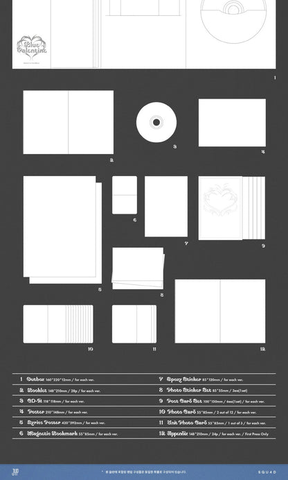 (PRE-ORDER 2025-10-13) NMIXX - 1st Full Album [Blue Valentine] (3 Versions) Set (POB - Photocard 3ea - Pre-order only)