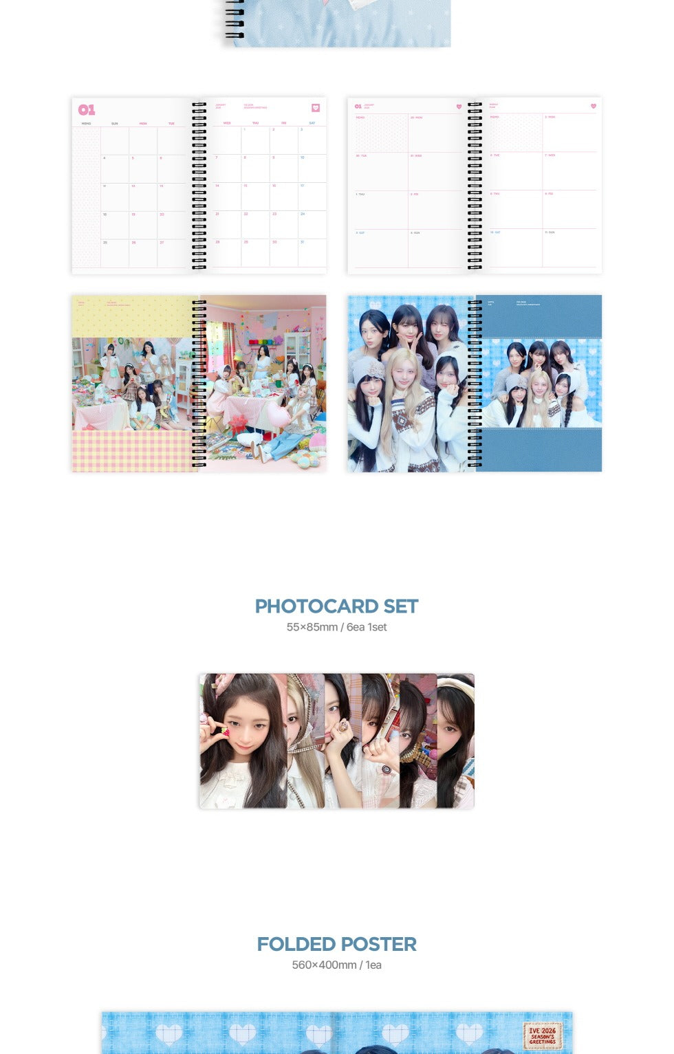 (PRE-ORDER 2025-12-26) IVE - 2026 Season's Greetings [ATELIER IVE](POB Photocard 1ea Included & 💝 K-Towns 2026 Season's Greetings Event!)