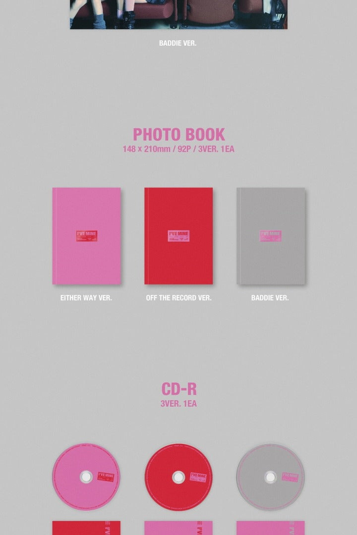 IVE - 1st EP Album [I'VE MINE] (4 versions).