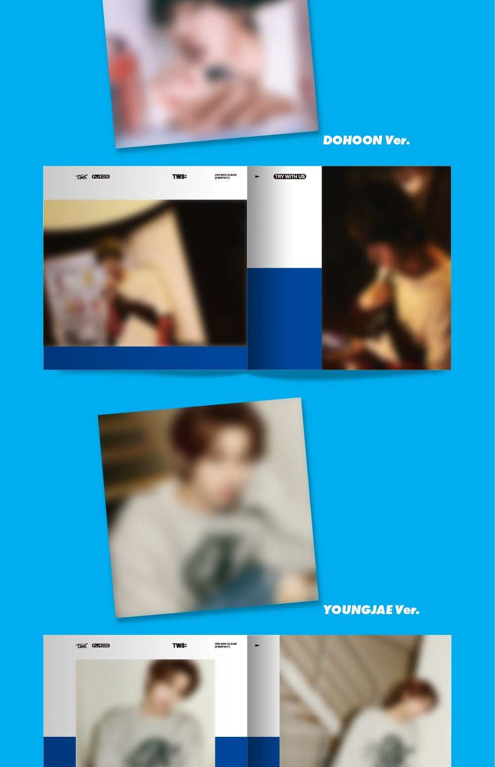 TWS - 3rd Mini Album [TRY WITH US] Compact Version (7 Versions) Random 1ea (POB - Photocard Included - Limited Quantity)..
