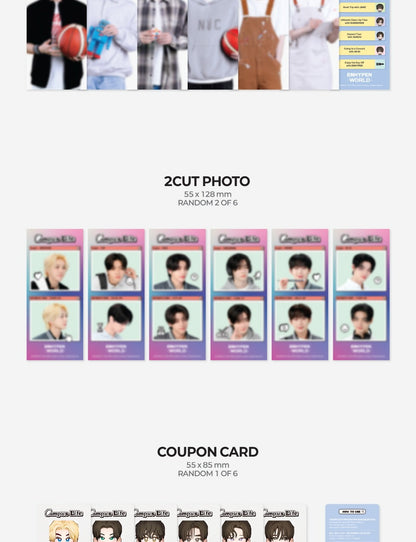 ENHYPEN - World Coupon Card Collection [CAMPUS LIFE] (2 Versions)