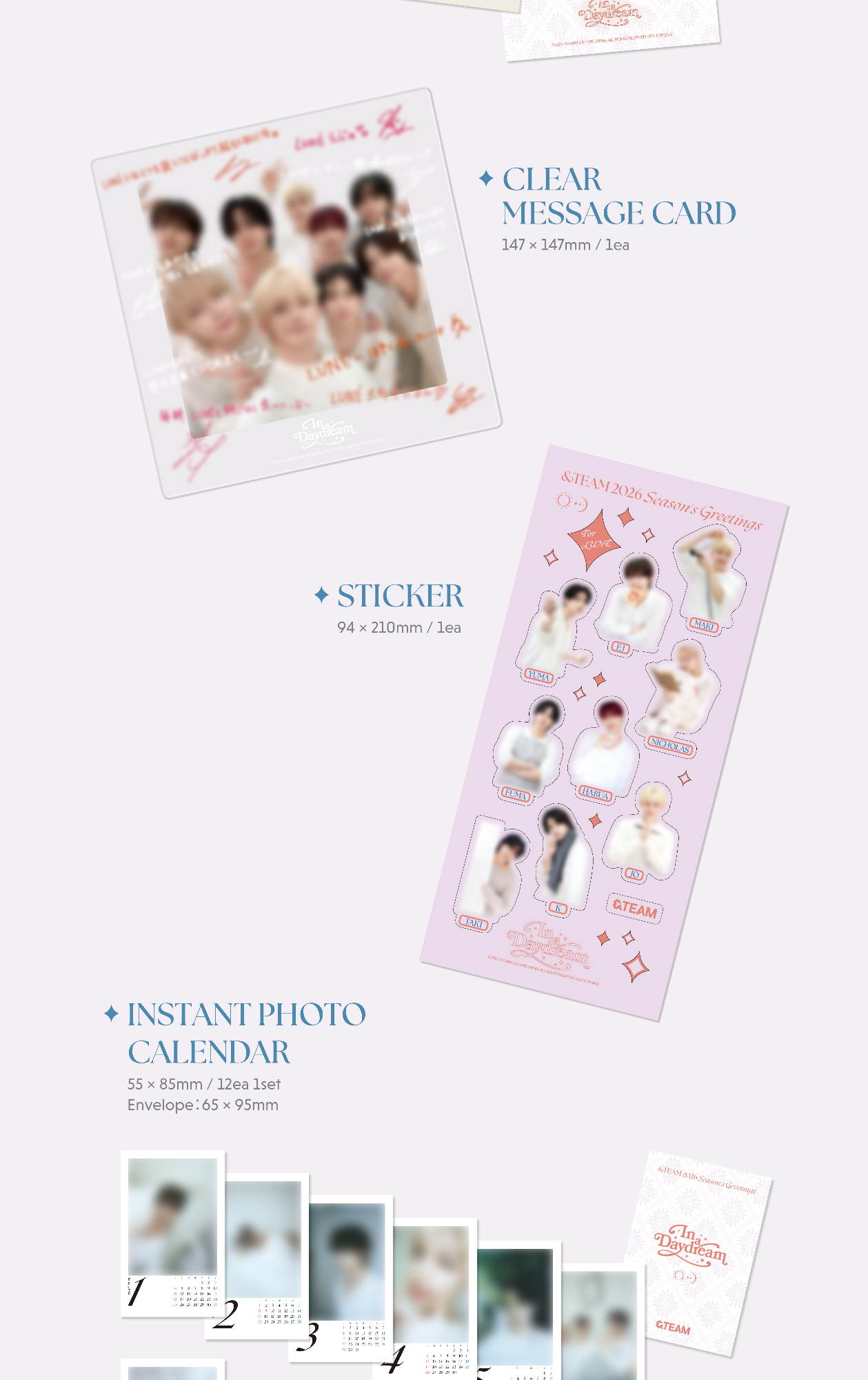 (PRE-ORDER 2025-12-24) &TEAM - 2026 SEASON'S GREETINGS [In a Daydream]
