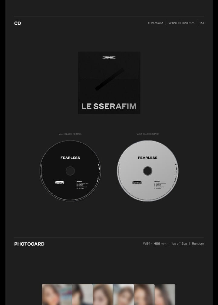 LE SSERAFIM - 1st Mini Album [FEARLESS] (2 Versions). – K-Towns