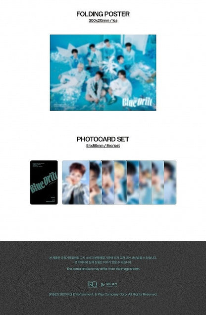 (PRE-ORDER 2026-10-12) ATEEZ - [ATEEZ 8th Anniversity Exhibition: Blue Drift] Photobook Blue Drift