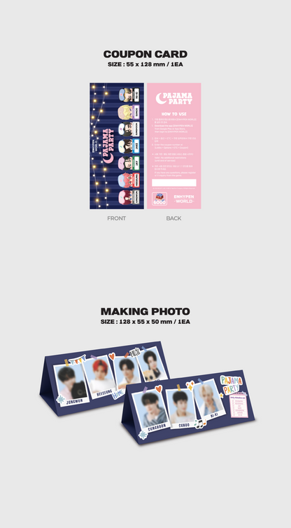 (PRE-ORDER 2026-03-13) ENHYPEN - World Coupon Card Collection [Pajama Party](2 Versions).