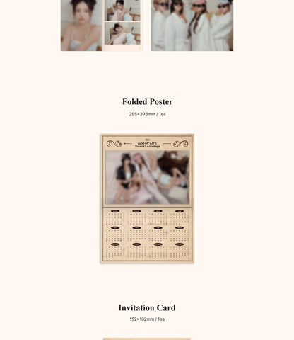KISS OF LIFE - 2025 Season's Greetings (POB - 1 photocard included with K-Towns Season's Greetings Event)(2 left).