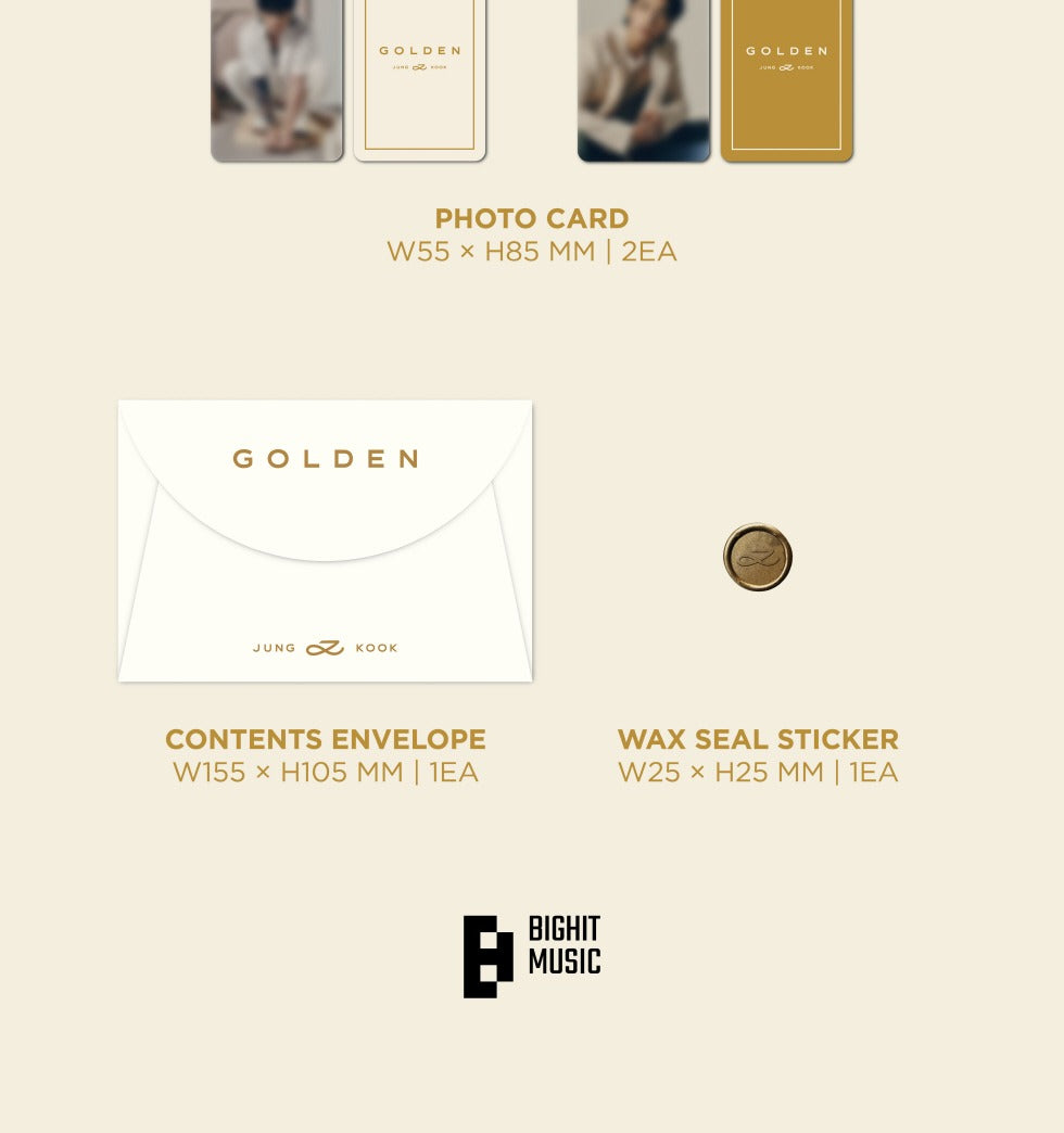 JUNG KOOK (BTS) - [GOLDEN] LP Vinyl Version.